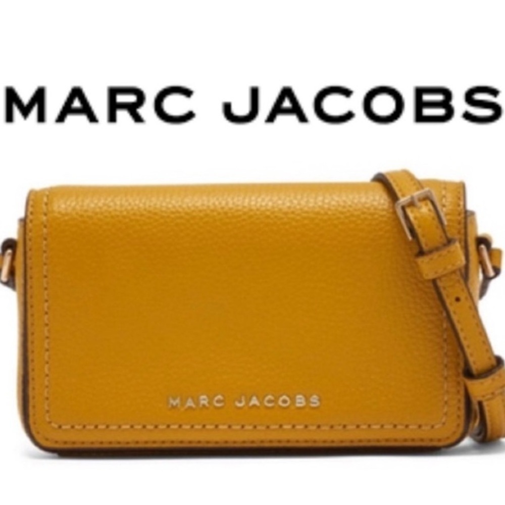 Marc Jacobs Yellow Leather Crossbody Bag NWT - Picture 6 of 6